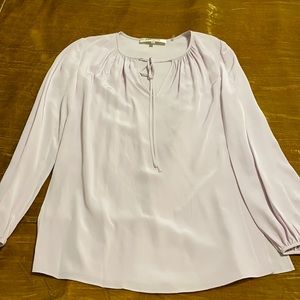 DVF Lilac Silk Blouse